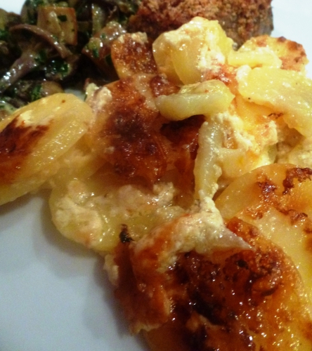 pommes de terres,ail,gruyere,creme,navet,muscade