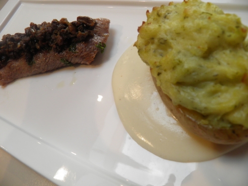 agneau,filet d'agneau,oseille,crème epaisse,morilles,vinaigre de xères,shery dry,cognac,fontina,bouillon de légumes