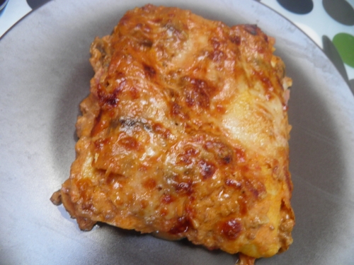 lasagna,tomates,champignons,béchamel,emmenthal,parmesan,mozzarela,muscade,jambon