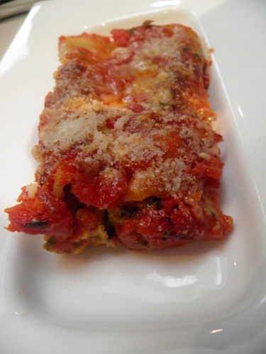 emmental,parmesan,ricotta,epinards,veau,muscade,sauge,tomates,basilic,cannelloni