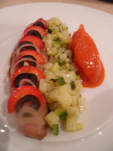 Poivrons Rouges, Sirop de Sucre de Canne, Tabasco, Maquereaux, Citron Vert, Miel, Thé Fûmé, Lapsang Souchong, Sauce Soja, Gingembre, Girofle, Fenouil, Courgette, Pommes de Terre, Basilic, Olives Noires, Fraises, Echalotes