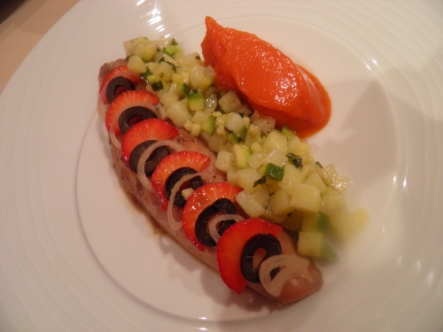 Poivrons Rouges, Sirop de Sucre de Canne, Tabasco, Maquereaux, Citron Vert, Miel, Thé Fûmé, Lapsang Souchong, Sauce Soja, Gingembre, Girofle, Fenouil, Courgette, Pommes de Terre, Basilic, Olives Noires, Fraises, Echalotes