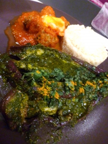 aubergine,basilic,coriandre,menthe,persil plat,ras-el-hanout,graines de cumin,ail,jus de citron,agneau,haché d'agneau,cumin,cannelle,paprika,tomates,san marzano,curcuma,cayenne,oeufs,semoule