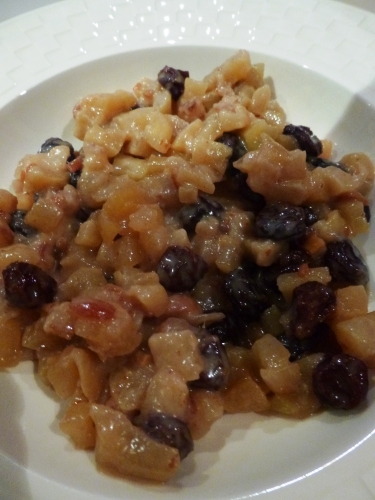 pommes,jonagold,citron,cannelle,vanille,dattes,medjoul,raisins secs,calvados,crème,cassonade,cassonade graeffe,fleur de sel