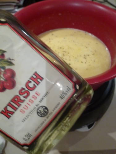 Etivaz, Vacherin Fribourgeois, Ail, Vin Blanc, Kirsch, Poivre, Pain, Grenailles, Muscade