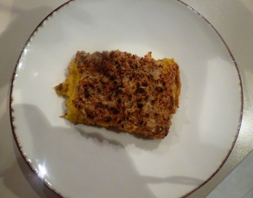 agneau,gigot d'agneau,curcuma,4 epices,cumin,muscade,persil,beurre,concentré de tomates,vin rouge,gruyère,comté,noisettes,pomme de terre,potiron,ail,echalote