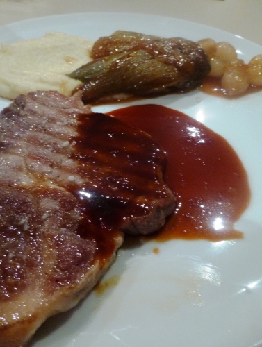 spiering,chicons,sirop d'erable,vin blanc sec,badiane,topinambours,crème,bouillon de légumes,muscade,oignons grelots,sucre,lait,vinaigre de vin blanc,chicorée,cognac,westmalle,fond de veau brun,sauce barbecue