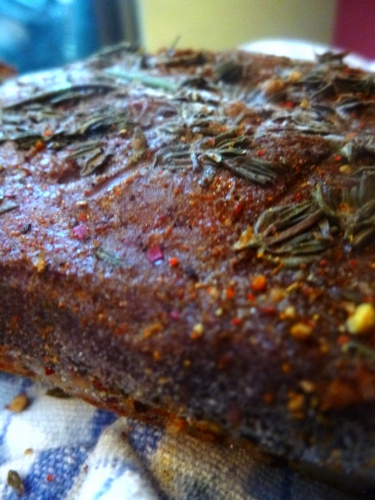 magret de canard,poivre 5 baies,ras-el-hanout,piment d'espelette,romarin,thym,gros sel