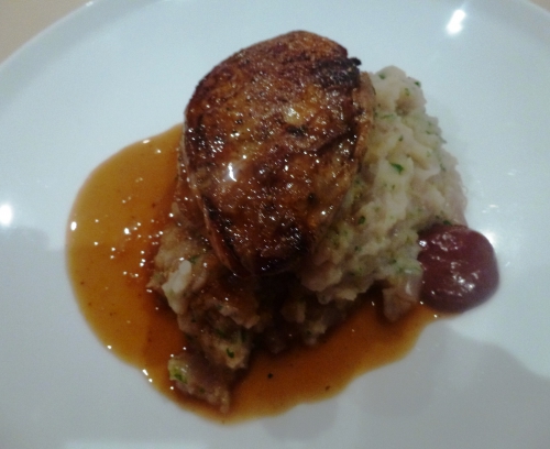 pommes de terre,oignons rouges,oignons jaunes,jeunes oignons,muscade,faisan,bouillon de volaille,fond de volaille,fond de veau,sherry,mirin,sauce soja,boudin noir,crème,echalote