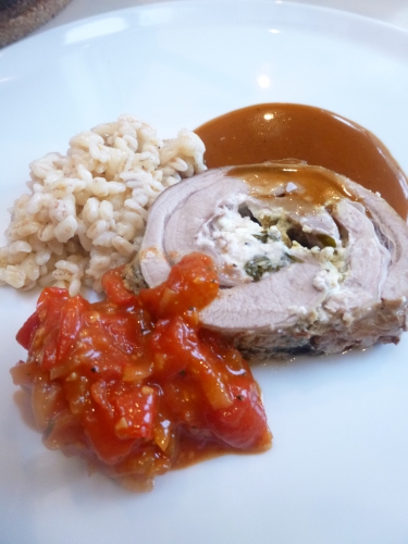 Aubergines, Huile d'olive, Tahini, Sésame, Citron Vert, Menthe, Basilic, Ras-el-hanout, Poitrine d'Agneau, Chèvre Frais, Ail des Ours, Crepinette, Oignon, Carotte, Ail, Vin Blanc, Bouillon de Volaille, Fond d'Agneau, Tomates Cerises, Tabasco, Vinaigre Balsamique, Sucre, Epices Cajun, Curry, Moutarde Douce, Blé, Bouillon de Légumes, Parmesan  