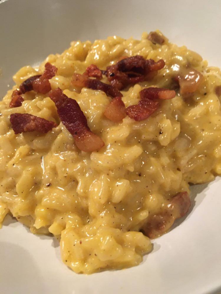 Risotto carbonara de Simone Zanoni PassionCuisine